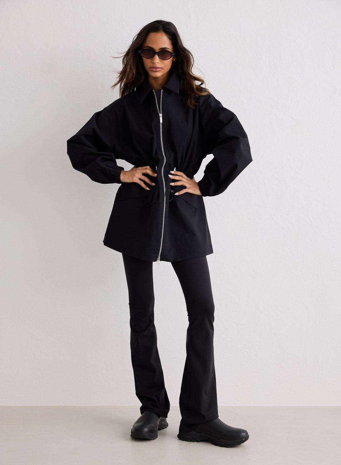 Black Waterproof Zip Jacket – aim'n no