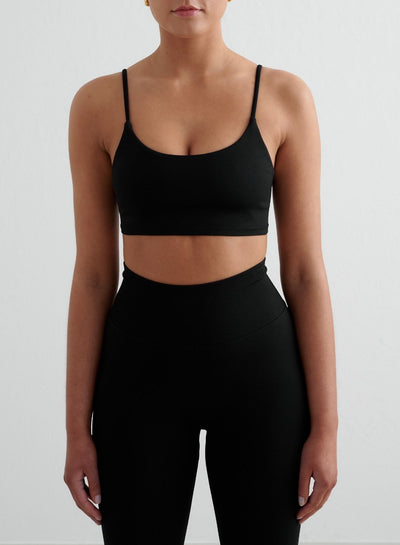 Black Shape Seamless Strap Bra