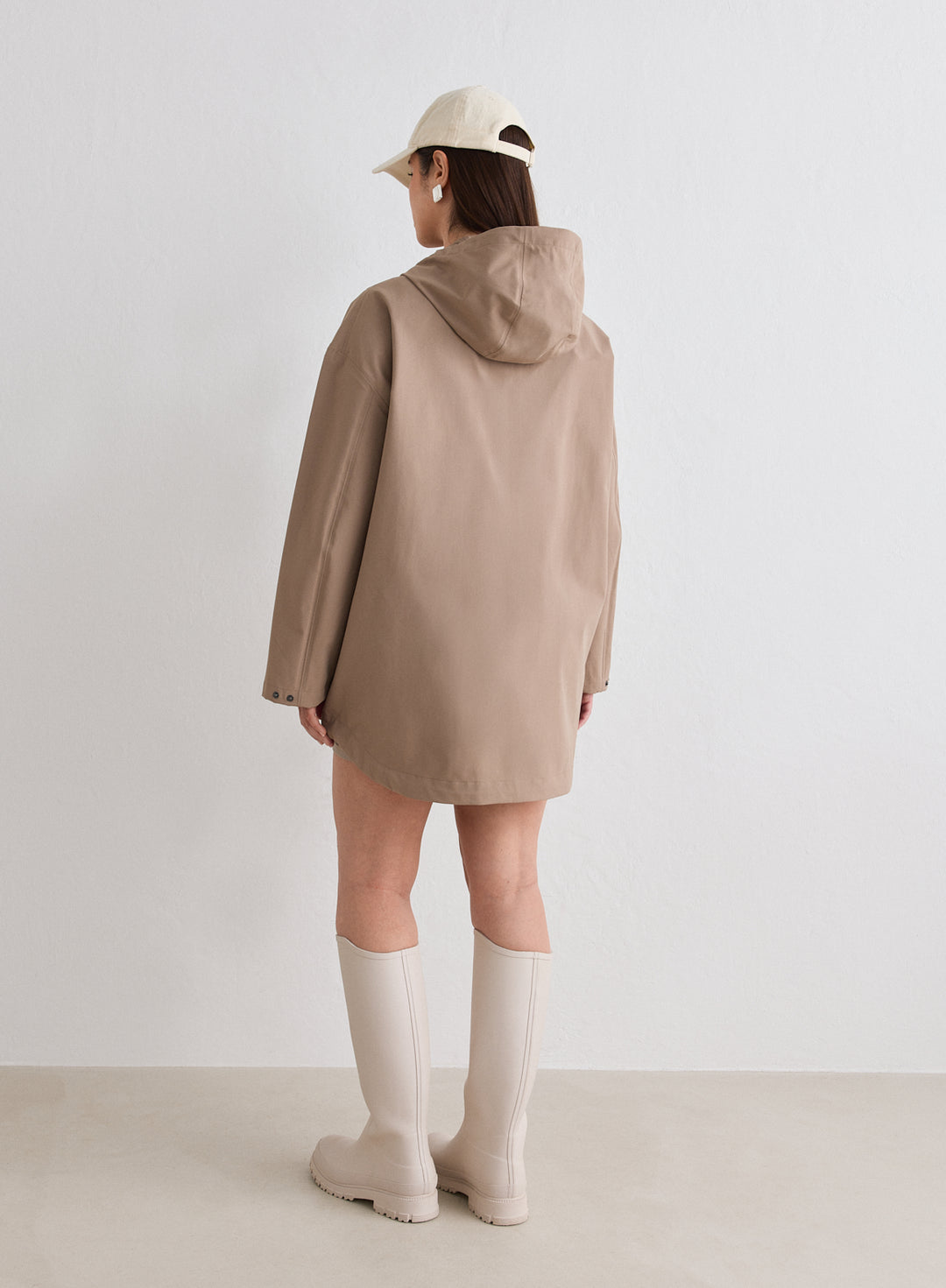 Espresso Waterproof Oversized Anorak – aim'n no