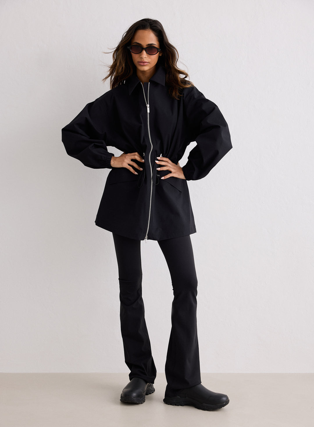 Black Waterproof Zip Jacket – aim'n no