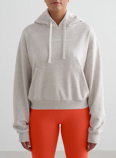 Beige Melange Chunky Terry Hood