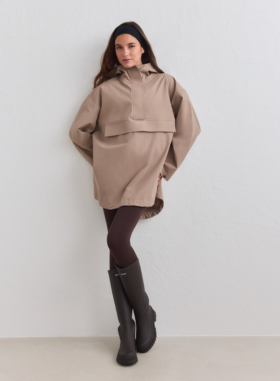 Espresso Waterproof Oversized Anorak – aim'n no