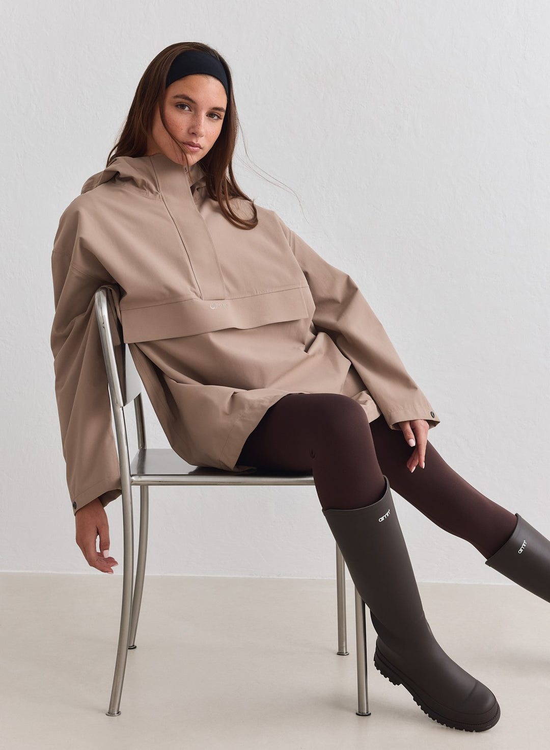 Espresso Waterproof Oversized Anorak – aim'n no
