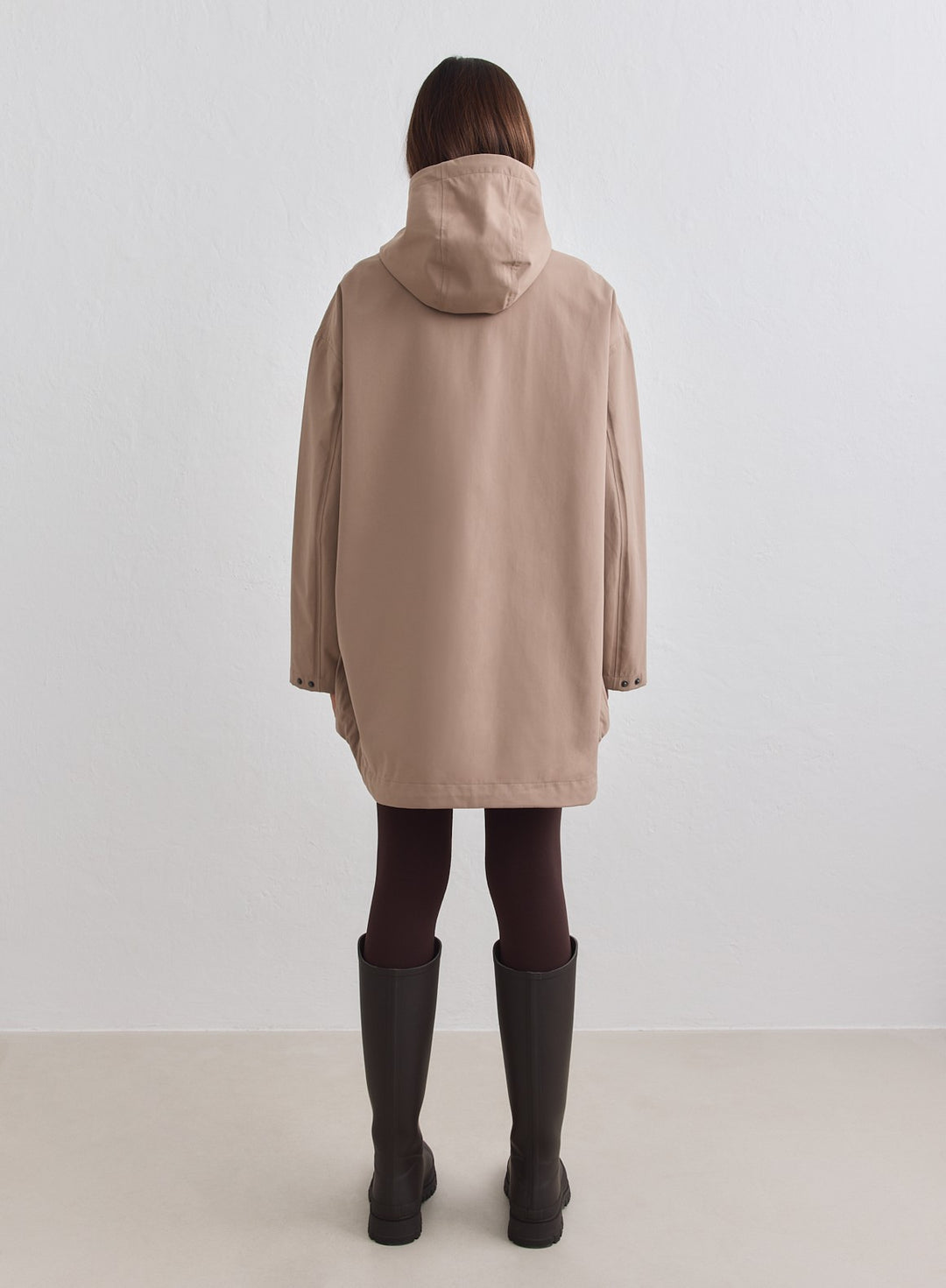 Espresso Waterproof Oversized Anorak – aim'n no