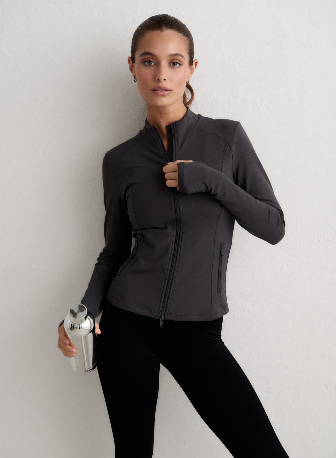 Shadow Grey Sense Zip Jacket – aim'n no